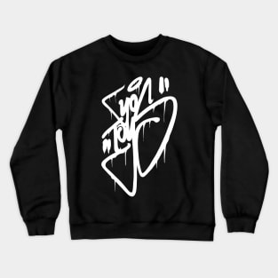 "YoToys" Design Graffiti Writing Tag No.1 - white Crewneck Sweatshirt